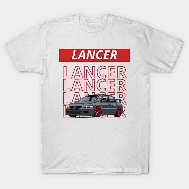 mitsubishi lancer evolution T-Shirt by artoriaa